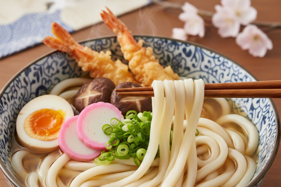 うどんは「太く長く」の縁起物!大切な日にはうどんを。